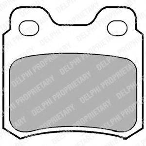 DELPHI LP713 Комплект гальмівних колодок, дискове гальмо