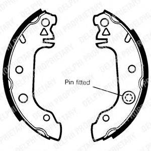 DELPHI LS1215 Комплект гальмівних колодок