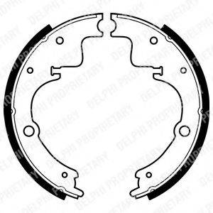 DELPHI LS1236 Комплект гальмівних колодок