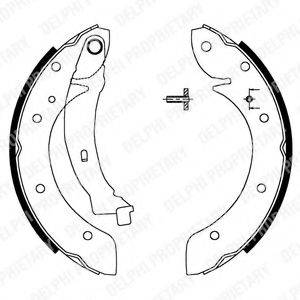 DELPHI LS1716 Комплект гальмівних колодок