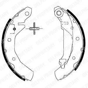 DELPHI LS1822 Комплект гальмівних колодок