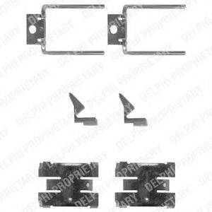 DELPHI LX0010 Комплектуючі, колодки дискового гальма