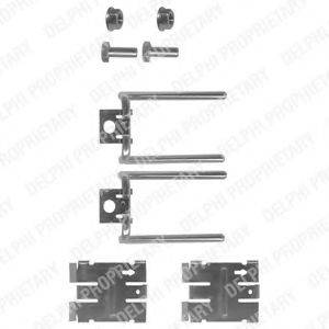 DELPHI LX0021 Комплектуючі, колодки дискового гальма