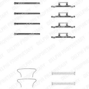 DELPHI LX0025 Комплектуючі, колодки дискового гальма