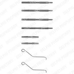 DELPHI LX0068 Комплектуючі, колодки дискового гальма