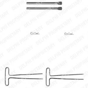 DELPHI LX0087 Комплектуючі, колодки дискового гальма