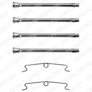 DELPHI LX0089 Комплектуючі, колодки дискового гальма