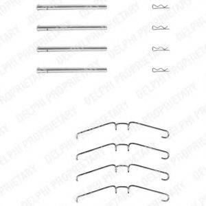 DELPHI LX0157 Комплектуючі, колодки дискового гальма