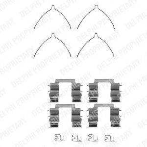 DELPHI LX0206 Комплектуючі, колодки дискового гальма