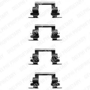 DELPHI LX0364 Комплектуючі, колодки дискового гальма