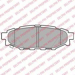 DELPHI LP1999 Комплект гальмівних колодок, дискове гальмо