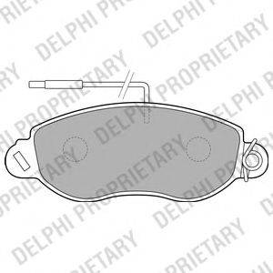 DELPHI LP1848 Комплект гальмівних колодок, дискове гальмо