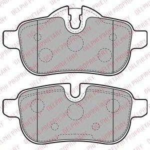 DELPHI LP2163 Комплект гальмівних колодок, дискове гальмо