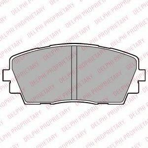 DELPHI LP2296 Комплект гальмівних колодок, дискове гальмо