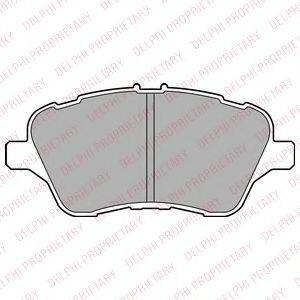 DELPHI LP2474 Комплект гальмівних колодок, дискове гальмо