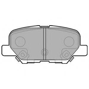 DELPHI LP2501 Комплект гальмівних колодок, дискове гальмо