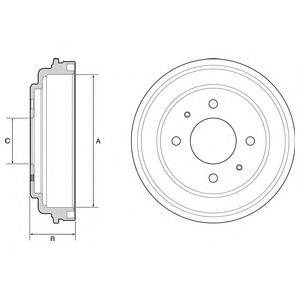 DELPHI BF546 Гальмівний барабан