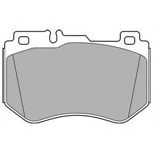DELPHI LP3137 Комплект гальмівних колодок, дискове гальмо