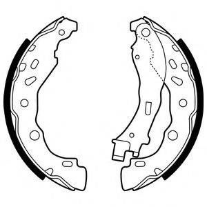DELPHI LS2075 Комплект гальмівних колодок
