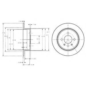 DELPHI BG2202 гальмівний диск