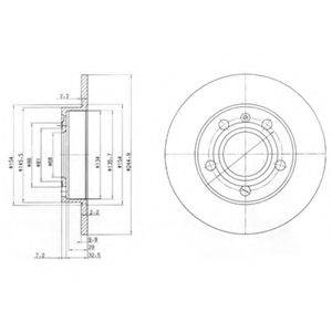 DELPHI BG2753 гальмівний диск