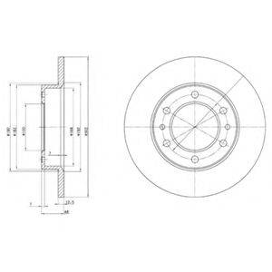 DELPHI BG2325 гальмівний диск