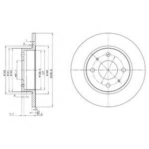 DELPHI BG2379 гальмівний диск