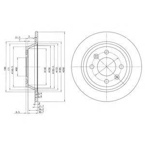 DELPHI BG2420 гальмівний диск