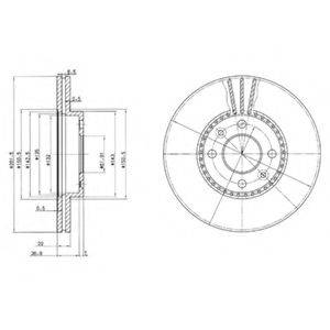 DELPHI BG2693 гальмівний диск