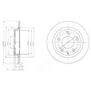 DELPHI BG3084 гальмівний диск