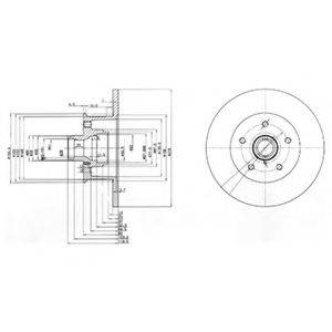 DELPHI BG310 гальмівний диск