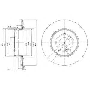 DELPHI BG3602 гальмівний диск