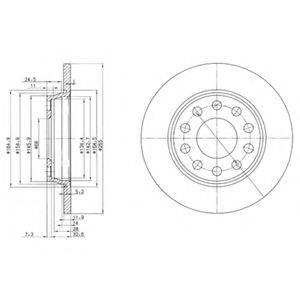 DELPHI BG3674 гальмівний диск