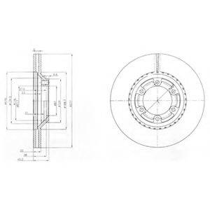 DELPHI BG3679 гальмівний диск