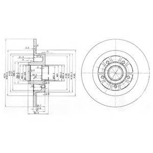 DELPHI BG3689 гальмівний диск