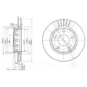 DELPHI BG3785 гальмівний диск