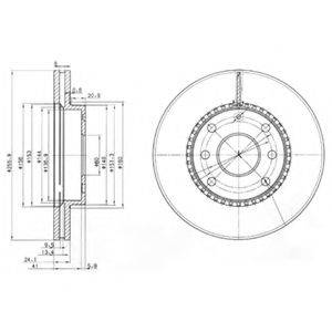 DELPHI BG3790 гальмівний диск