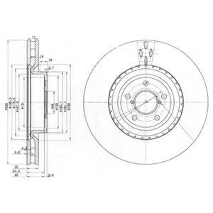 DELPHI BG3818 гальмівний диск