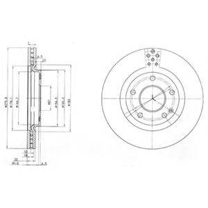 DELPHI BG3829 гальмівний диск