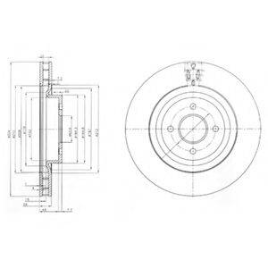 DELPHI BG3852 гальмівний диск