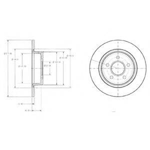 DELPHI BG3873 гальмівний диск