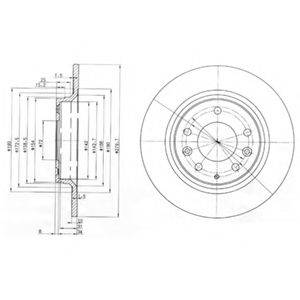 DELPHI BG3875 гальмівний диск