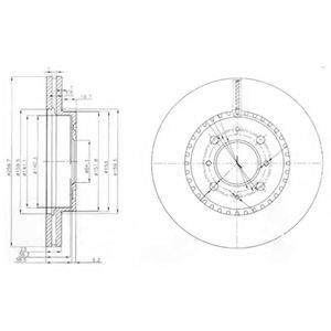 DELPHI BG3965 гальмівний диск