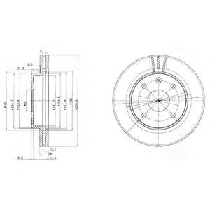 DELPHI BG4003 гальмівний диск