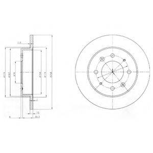 DELPHI BG4017 гальмівний диск