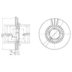 DELPHI BG4036 гальмівний диск