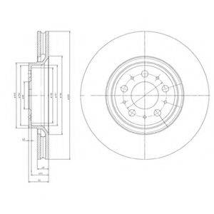 DELPHI BG4071 гальмівний диск