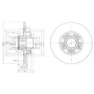 DELPHI BG9031RS гальмівний диск