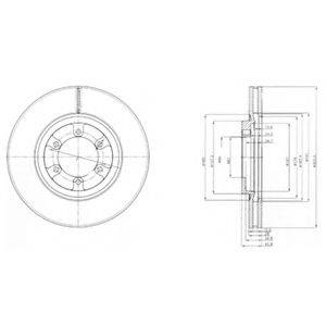 DELPHI BG4133 гальмівний диск