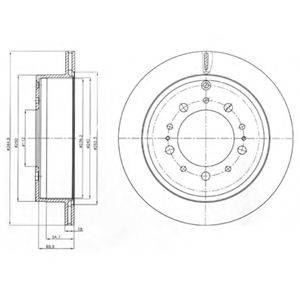 DELPHI BG4275 гальмівний диск